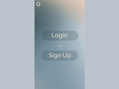 DailyUI 1 – Signup 1 challenge dailyui gif mobile signup