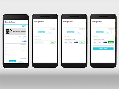 DailyUI 2 – Credit Card Checkout 2 challenge dailyui mobile