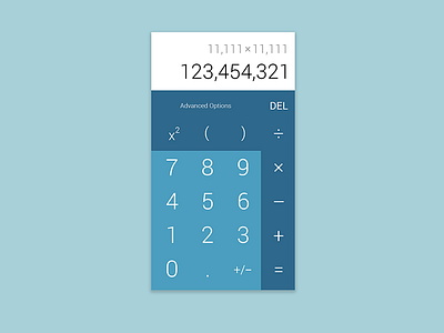 DailyUI 4 – Calculator