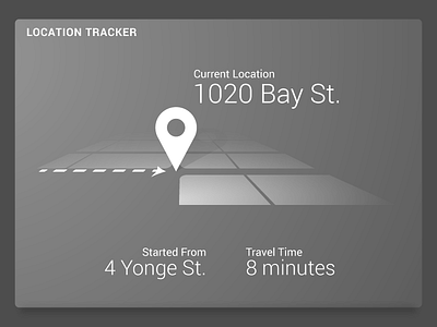 Daily UI 20 – Location Tracker