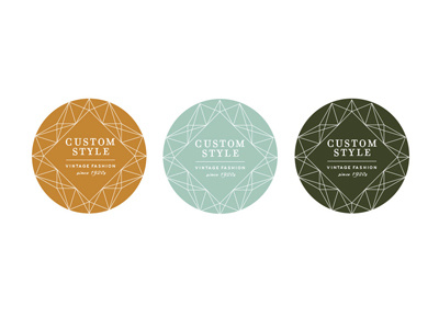 CUSTOM STYLE SHOP — IDENTITY ROLLOUT branding identity logo vintage
