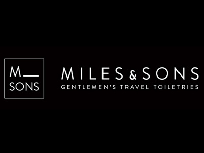 MILES AND SONS — PACKAGING SUITE logo packaging typography