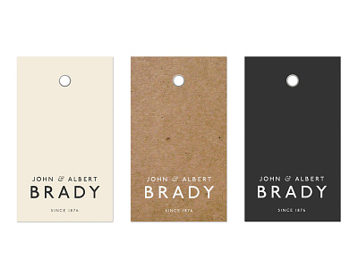 JOHN & ALBERT BRADY—REBRANDING branding web design