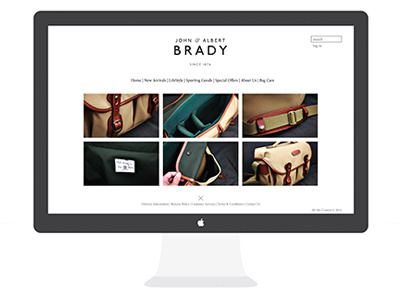 JOHN & ALBERT BRADY—REBRANDING branding webdesign