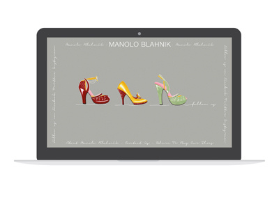 MANOLO BLAHNIK—FASHION WEBDESIGN webdesign