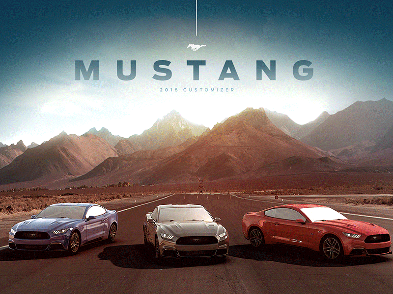 Mustang Customizer Process 3d design layout matte painting