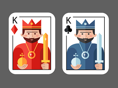 Cards card card game king material design vector