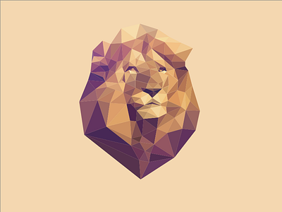 Animated Polygon Lion