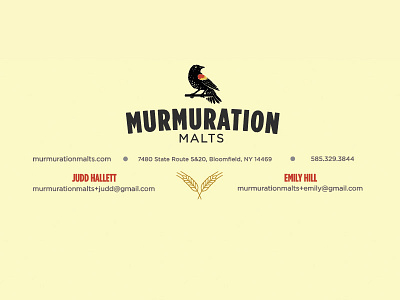 Murmuration Letterhead beer bird branding design invoice layout letterhead malt malting redwing blackbird typography vector