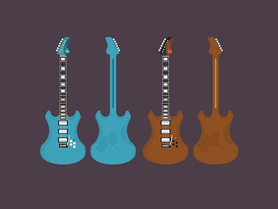Electric Guitar design electric guitar guitar illustration instrument instrument design music vector