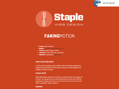 Staple Web Design Case Study css design html layout svg typography web design web development