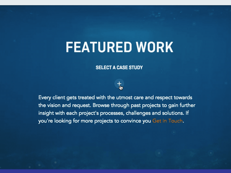Featured Work development material design typography layout animation motion interaction greensock javascript css html svg