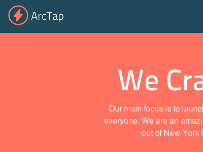 ArcTap branding css css sprite html layout svg svgz typography web design web development