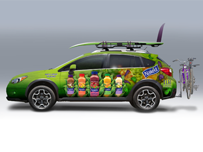 Subaru branding event experience identity illustration juice marketing naked photoshop vehicles