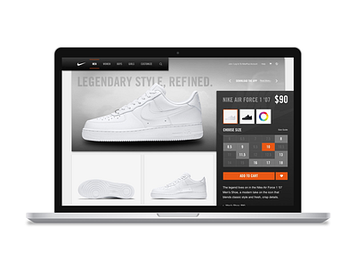 Nike Product Detail Page