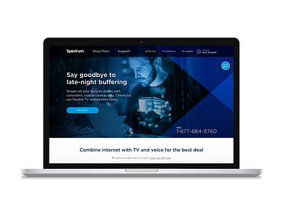 Spectrum Redesign landing page responsive ui ux web design