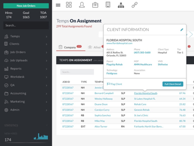 Applicant Tracking UI