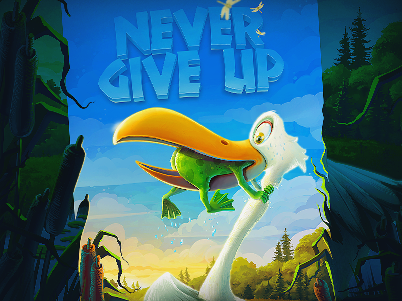 Never Give Up by Inkration studio on Dribbble