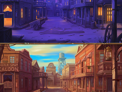 Wild West Background by Inkration studio on Dribbble