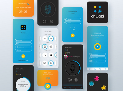CHWAZI APP app design icon illustration illustrator logo nightlife rebrand rebranding ui ux vector