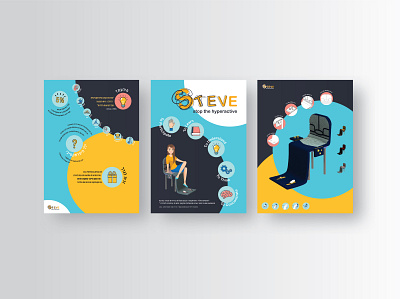 STEVE branding children design icon illustration logo pupils vector