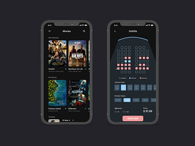 Cinema App | Dark Mode