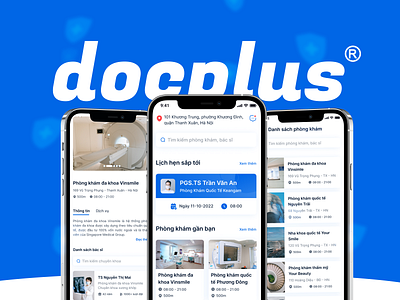 DocPlus | Clinic/Doctor Appointment blue ui design clinic appointment app doctor appointment app medical app design mobile app mobile app design mobile ui design mobile uxui design product design ui ui design uiux case study uiux design ux case study