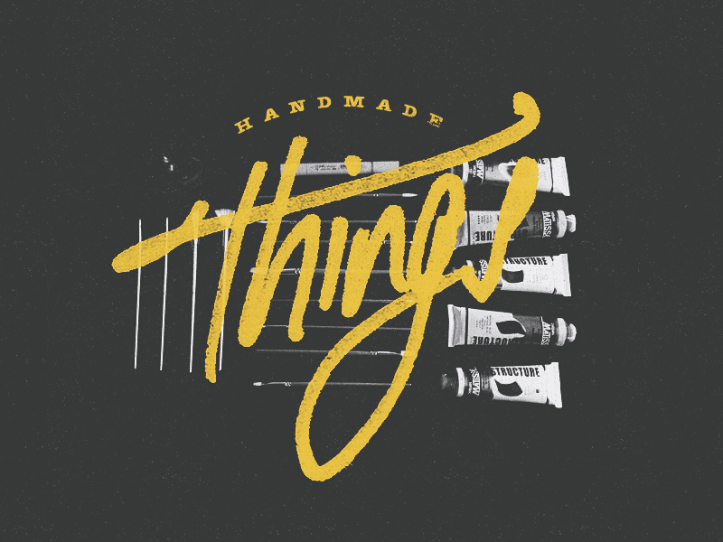 Handmade Things copic handdrawn handlettered handmade lettering marker things type typography