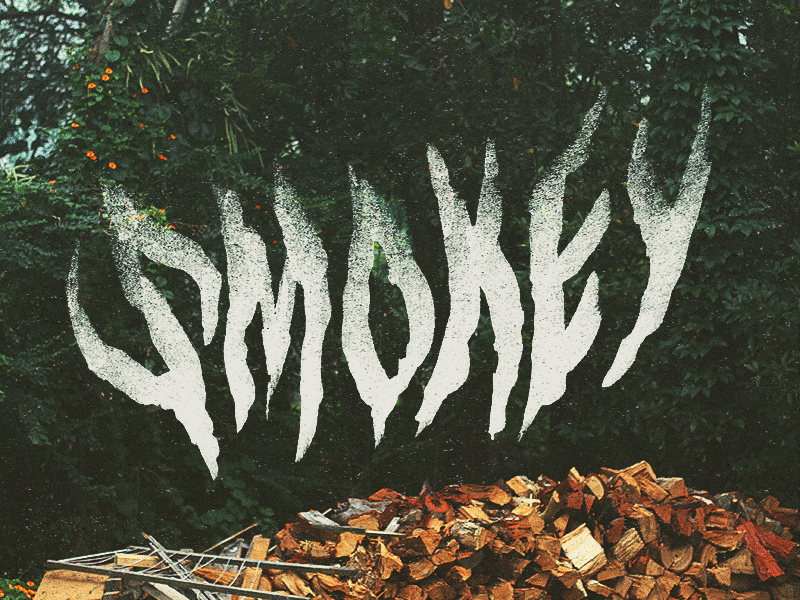 Smokey photo photography smokey type typography