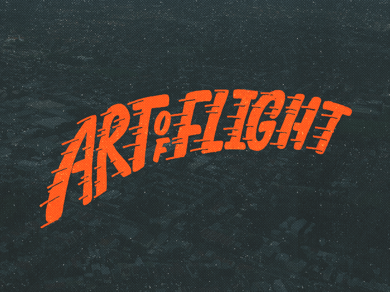 Art of Flight brush chisel copic hand drawn lettering marker type typography