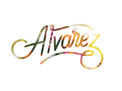 Alvarez brand lettering logo type typography