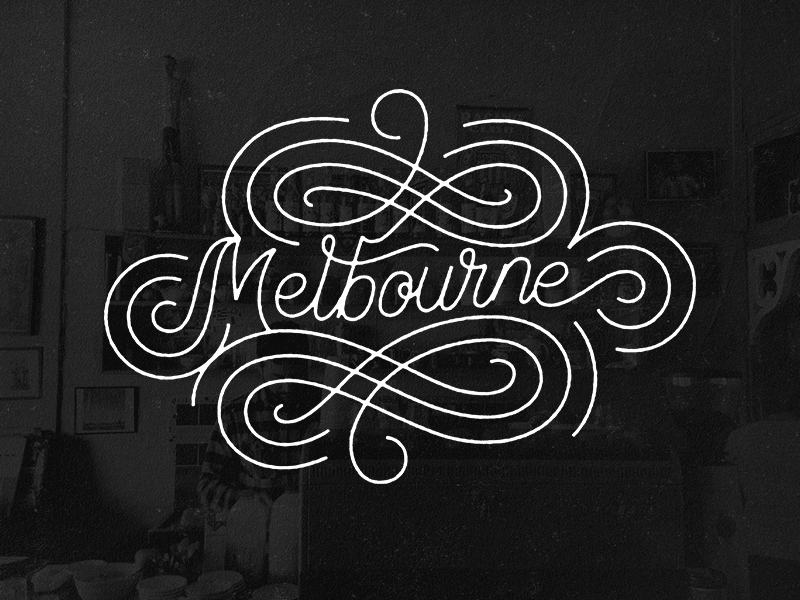 Melbourne brush chisel copic hand drawn lettering marker type typography