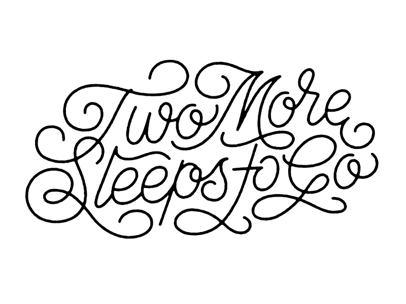 Only Two Sleeps! brand launch lettering photography theagsc type typography