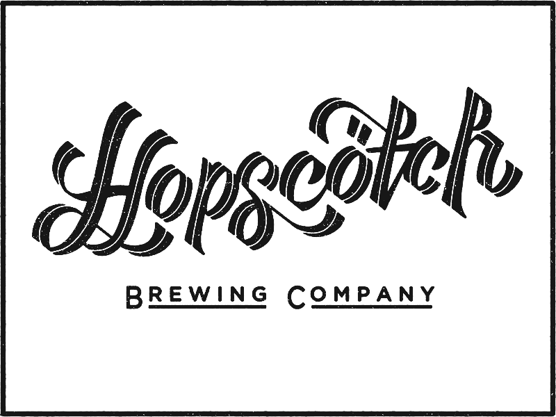 Hopscotch Brewing Company beer guide how to lettering the agsc tutorial typography