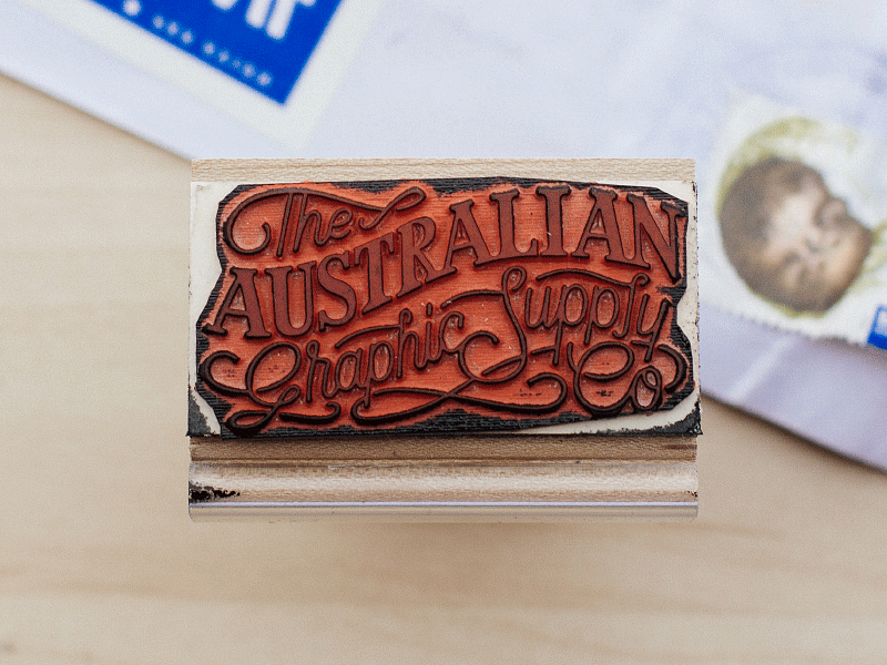 We Got a Stamp brand branding lettering logo stamp theagsc typography