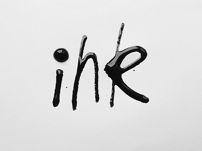 Ink calligraphy pen handdrawn ink lettering typography