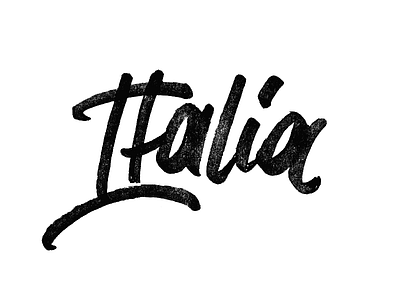 Italia chisel italia italy lettering marker type typography