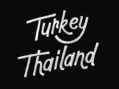 Countries lettering thailand turkey type typography