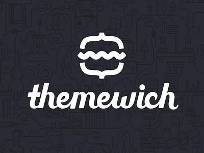 Themewich branding lettering logo logotype sandwich themes typography wordpress