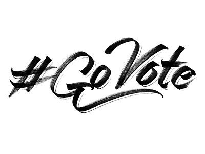 #govote america brush election govote important lettering vote