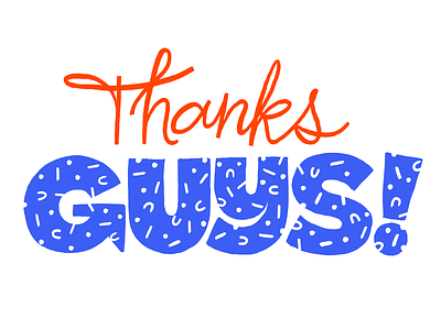 Thanks! campaign indiegogo lettering thanks typography