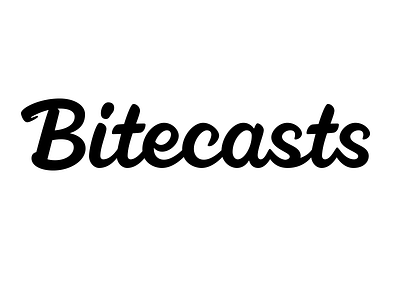 Bitecasts Logotype lettering logotype typography