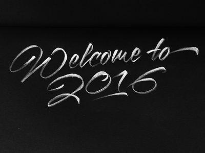 2016 2016 lettering new year pencil sketch typography