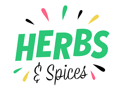 Herbs brush font herbs lettering script spices typeface typography
