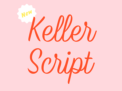 Keller Script brush brush script lettering release script type typeface