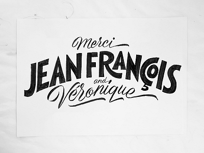 Thank You france jfp lettering paris script thank typeparis typography you