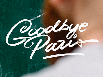 Goodbye Paris lettering paris photo type typography