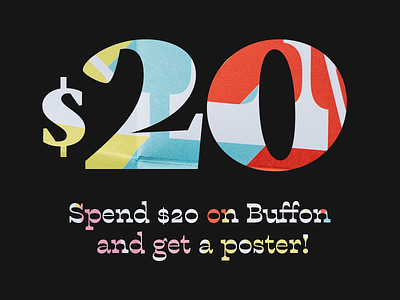 Buffon Poster Offer buffon font offer reverse contrast sale type typeface typography
