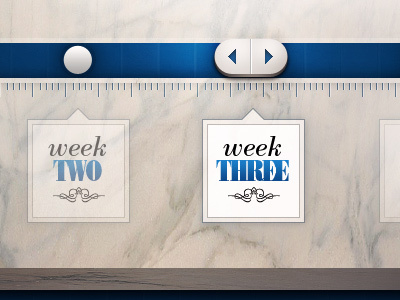 Classy Slider classy increment ruler slider week