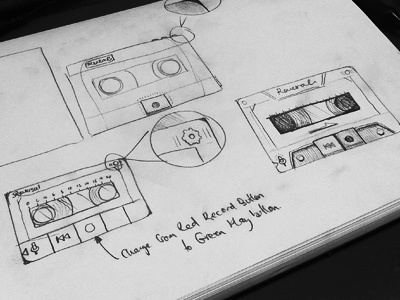 Initial Sketches app cassette initial sketches sketch tape